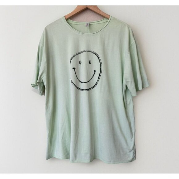 Fabletics Short Sleeve Tee Top Mint Green Lightweight Stretch XXL - Picture 1 of 7